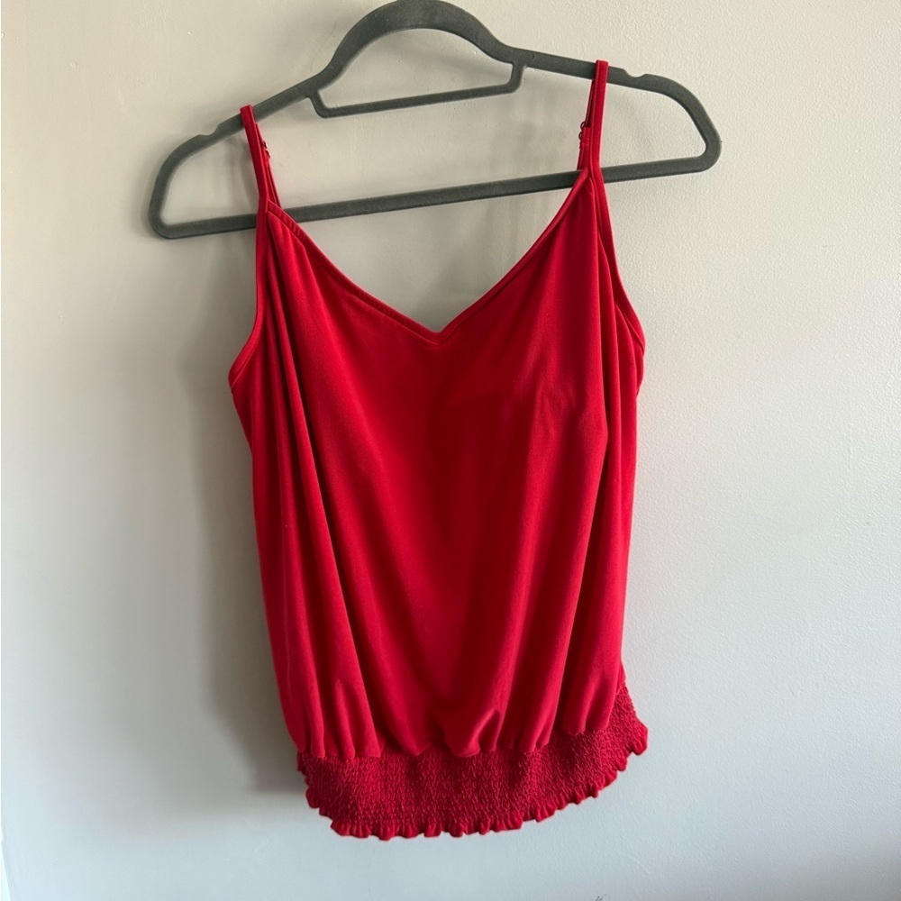 MAGICSUIT Red Tankini Swim Top – Size 12 – Built-In Support